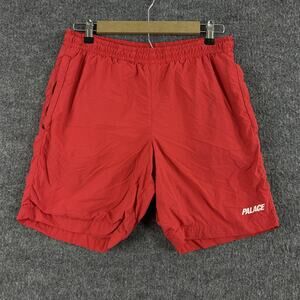 Palace Swim Trunks Men Small Shorts Shell Mesh Red Lined Skateboard Beach Pool